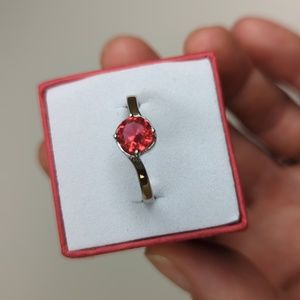 Fragrant Jewels Size 8.5 Ring Red Stone NWOT